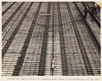 (PANAMA CANAL CONSTRUCTION) A small archive of approximately 60 photographs documenting operations at the Panama Canal.